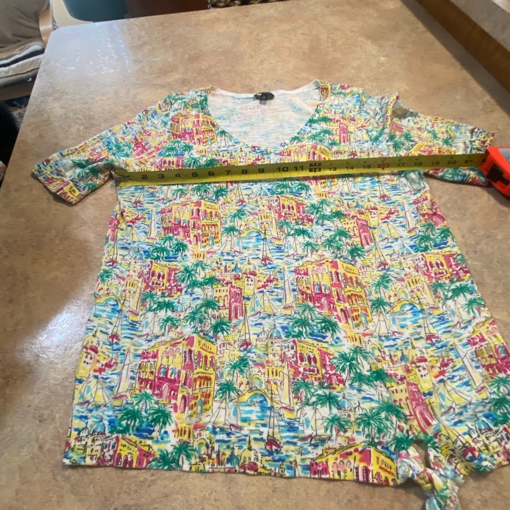 Talbots Multicolor Printed Sweater size M - Picture 6 of 7